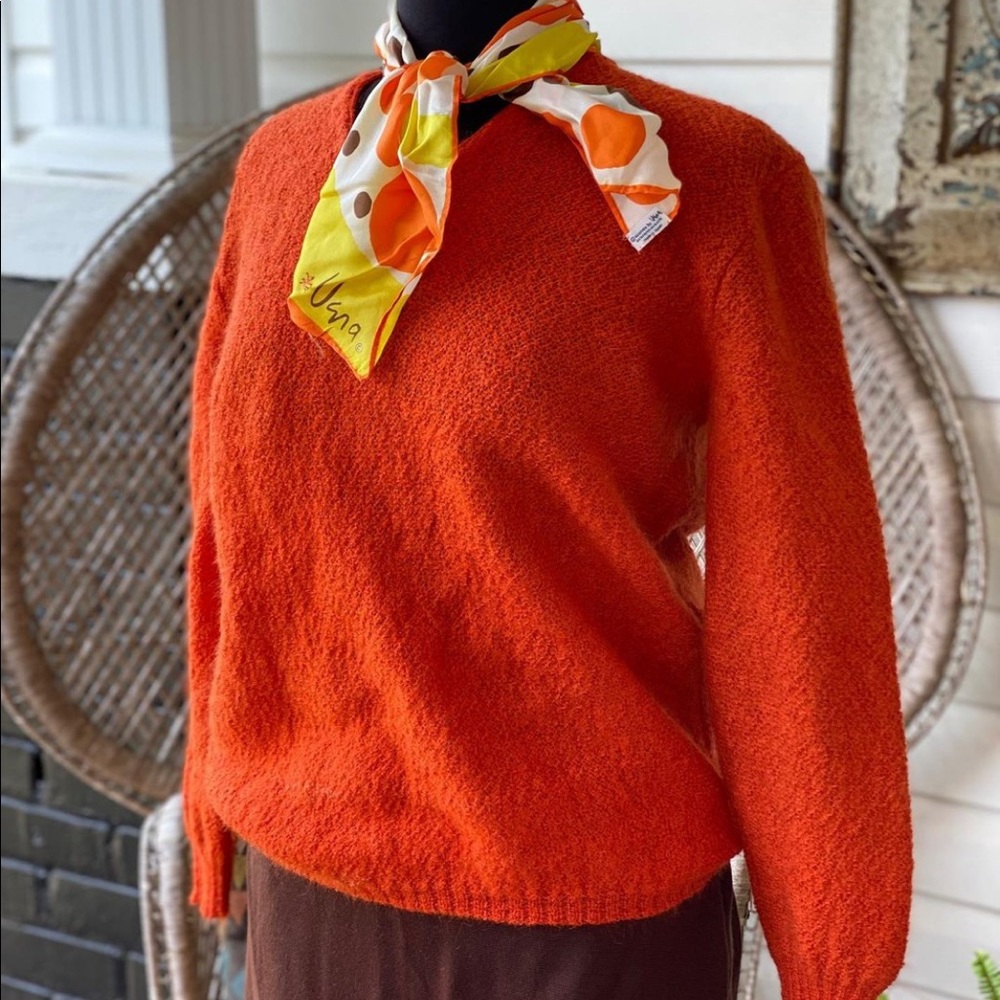 orange vintage sweater